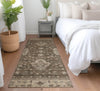 Piper Looms Chantille Border ACN1739 Brown Machine Washable Area Rug Runner Lifestyle Image Feature