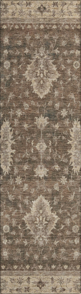 Piper Looms Chantille Border ACN1739 Brown Machine Washable Area Rug Runner Main Image