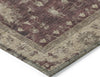 Piper Looms Chantille Border ACN1739 Burgundy Machine Washable Area Rug Corner Image