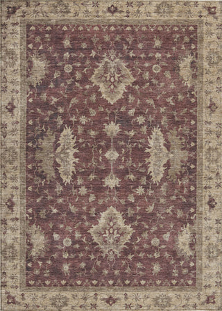 Piper Looms Chantille Border ACN1739 Burgundy Machine Washable Area Rug main image