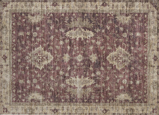 Piper Looms Chantille Border ACN1739 Burgundy Machine Washable Area Rug Scatter Main Image