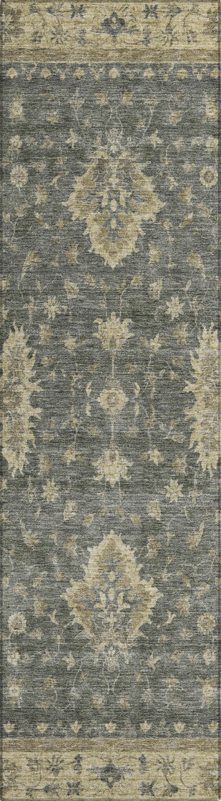 Piper Looms Chantille Border ACN1739 Gray Machine Washable Area Rug Runner Main Image