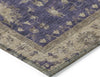 Piper Looms Chantille Border ACN1739 Purple Machine Washable Area Rug Corner Image