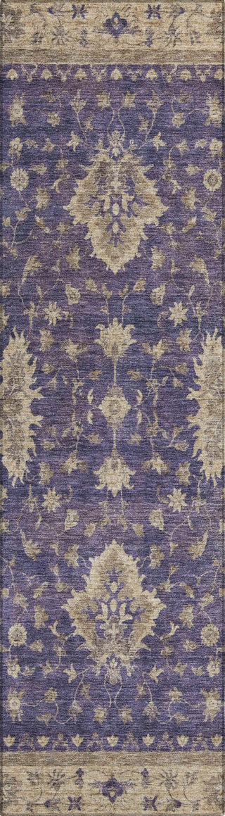 Piper Looms Chantille Border ACN1739 Purple Machine Washable Area Rug Runner Main Image
