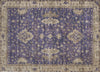 Piper Looms Chantille Border ACN1739 Purple Machine Washable Area Rug Scatter Main Image