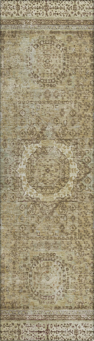 Piper Looms Chantille Border ACN1740 Brown Machine Washable Area Rug Runner Main Image