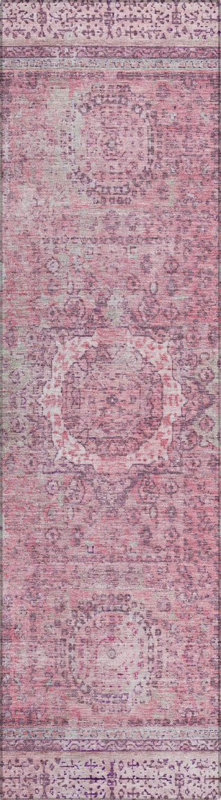 Piper Looms Chantille Border ACN1740 Pink Machine Washable Area Rug Runner Main Image