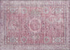 Piper Looms Chantille Border ACN1740 Pink Machine Washable Area Rug Scatter Main Image