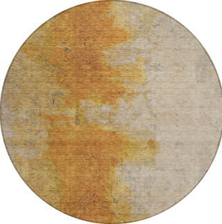 Piper Looms Chantille Modern ACN1741 Copper Machine Washable Area Rug Round Main Image
