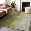 Piper Looms Chantille Modern ACN1741 Olive Machine Washable Area Rug Lifestyle Image Feature