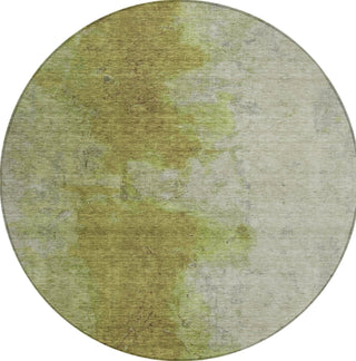 Piper Looms Chantille Modern ACN1741 Olive Machine Washable Area Rug Round Main Image