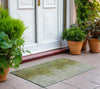 Piper Looms Chantille Modern ACN1741 Olive Machine Washable Area Rug Scatter Outdoor Lifestyle Image Feature