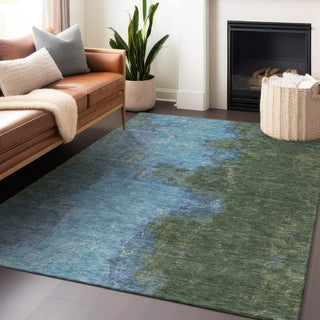 Piper Looms Chantille Modern ACN1742 Cactus Machine Washable Area Rug Lifestyle Image Feature