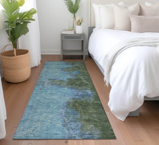 Piper Looms Chantille Modern ACN1742 Cactus Machine Washable Area Rug Runner Lifestyle Image Feature