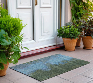 Piper Looms Chantille Modern ACN1742 Cactus Machine Washable Area Rug Scatter Outdoor Lifestyle Image Feature