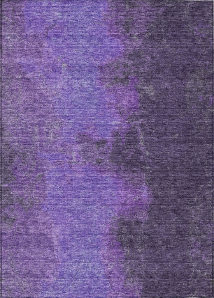 Piper Looms Chantille Modern ACN1742 Eggplant Machine Washable Area Rug main image