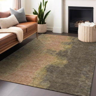Piper Looms Chantille Modern ACN1742 Fudge Machine Washable Area Rug Lifestyle Image Feature