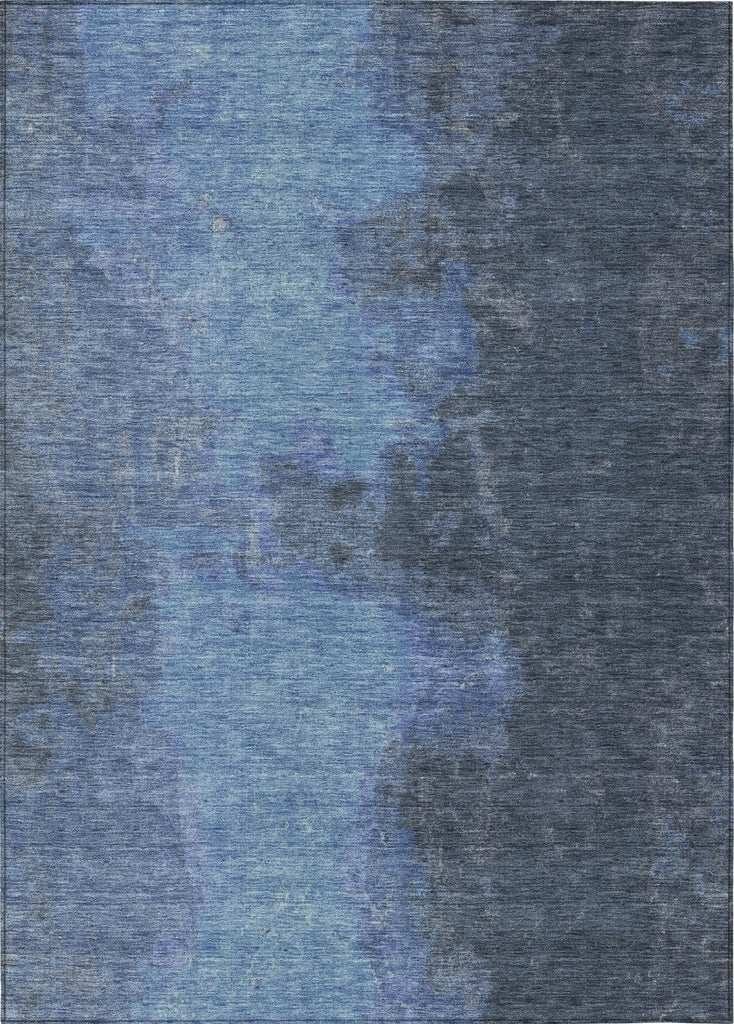 Piper Looms Chantille Modern ACN1742 Navy Machine Washable Area Rug main image