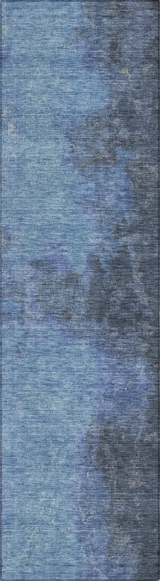 Piper Looms Chantille Modern ACN1742 Navy Machine Washable Area Rug Runner Main Image