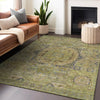Piper Looms Chantille Global ACN1743 Aloe Machine Washable Area Rug Lifestyle Image Feature