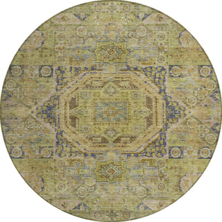 Piper Looms Chantille Global ACN1743 Aloe Machine Washable Area Rug Round Main Image