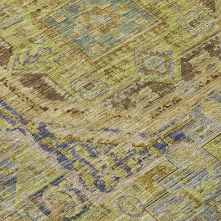 Piper Looms Chantille Global ACN1743 Aloe Machine Washable Area Rug Swatch Image