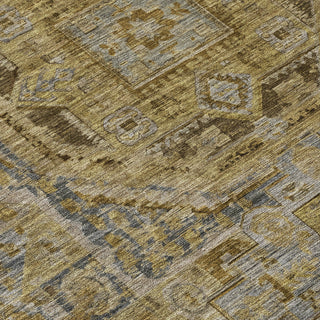 Piper Looms Chantille Global ACN1743 Brown Machine Washable Area Rug Swatch Image