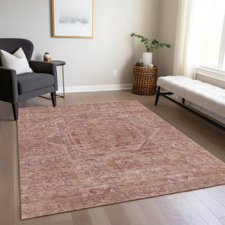 Piper Looms Chantille Global ACN1743 Salmon Machine Washable Area Rug Lifestyle Image Feature