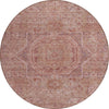 Piper Looms Chantille Global ACN1743 Salmon Machine Washable Area Rug Round Main Image