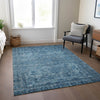Piper Looms Chantille Global ACN1744 Blue Machine Washable Area Rug Lifestyle Image Feature