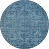 Piper Looms Chantille Global ACN1744 Blue Machine Washable Area Rug Round Main Image
