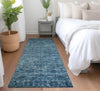 Piper Looms Chantille Global ACN1744 Blue Machine Washable Area Rug Runner Lifestyle Image Feature