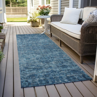Piper Looms Chantille Global ACN1744 Blue Machine Washable Area Rug Runner Outdoor Lifestyle Image Feature