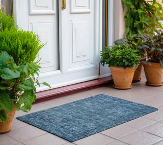 Piper Looms Chantille Global ACN1744 Blue Machine Washable Area Rug Scatter Outdoor Lifestyle Image Feature