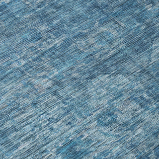 Piper Looms Chantille Global ACN1744 Blue Machine Washable Area Rug Swatch Image