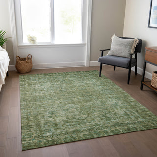 Piper Looms Chantille Global ACN1744 Olive Machine Washable Area Rug Lifestyle Image Feature