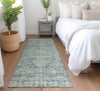 Piper Looms Chantille Global ACN1744 Teal Machine Washable Area Rug Runner Lifestyle Image Feature