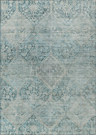 Piper Looms Chantille Geometric ACN1745 Blue Machine Washable Area Rug main image