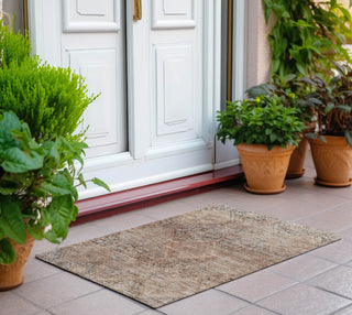 Piper Looms Chantille Geometric ACN1745 Copper Machine Washable Area Rug Scatter Outdoor Lifestyle Image Feature