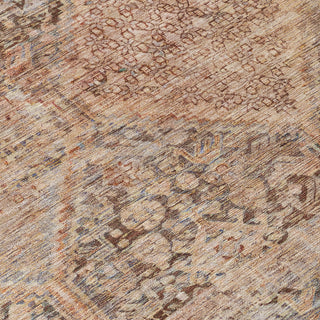 Piper Looms Chantille Geometric ACN1745 Copper Machine Washable Area Rug Swatch Image