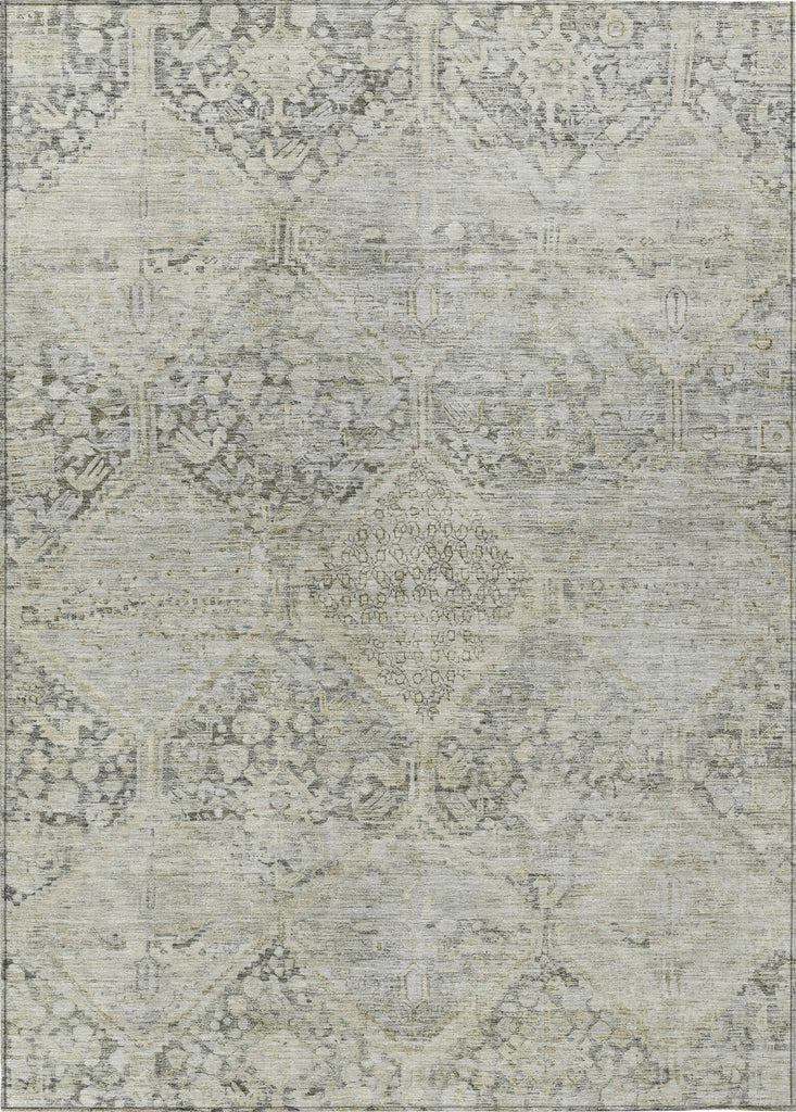 Piper Looms Chantille Geometric ACN1745 Pewter Machine Washable Area Rug main image