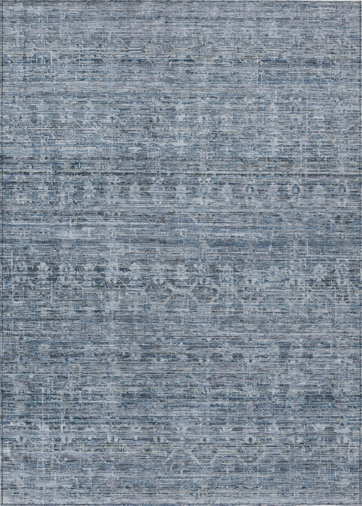Piper Looms Chantille Stripe ACN1746 Blue Machine Washable Area Rug main image