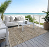 Piper Looms Chantille Stripe ACN1746 Brown Machine Washable Area Rug Outdoor Lifestyle Image Feature