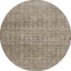 Piper Looms Chantille Stripe ACN1746 Brown Machine Washable Area Rug Round Main Image