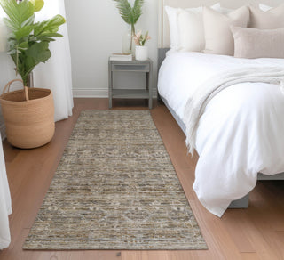 Piper Looms Chantille Stripe ACN1746 Brown Machine Washable Area Rug Runner Lifestyle Image Feature