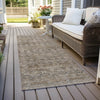 Piper Looms Chantille Stripe ACN1746 Brown Machine Washable Area Rug Runner Outdoor Lifestyle Image Feature