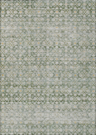 Piper Looms Chantille Stripe ACN1747 Green Machine Washable Area Rug main image