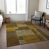 Piper Looms Chantille Squares ACN1749 Pewter Machine Washable Area Rug Lifestyle Image Feature
