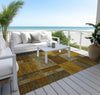 Piper Looms Chantille Squares ACN1749 Pewter Machine Washable Area Rug Outdoor Lifestyle Image Feature