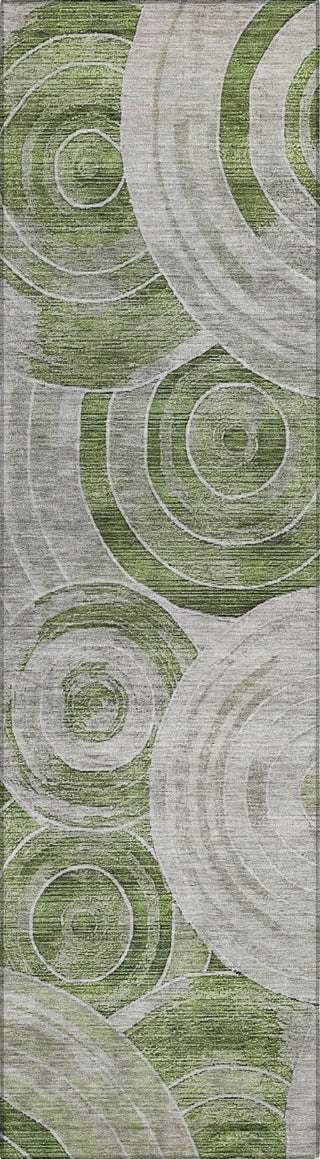 Piper Looms Chantille Geometric ACN1750 Aloe Machine Washable Area Rug Runner Main Image